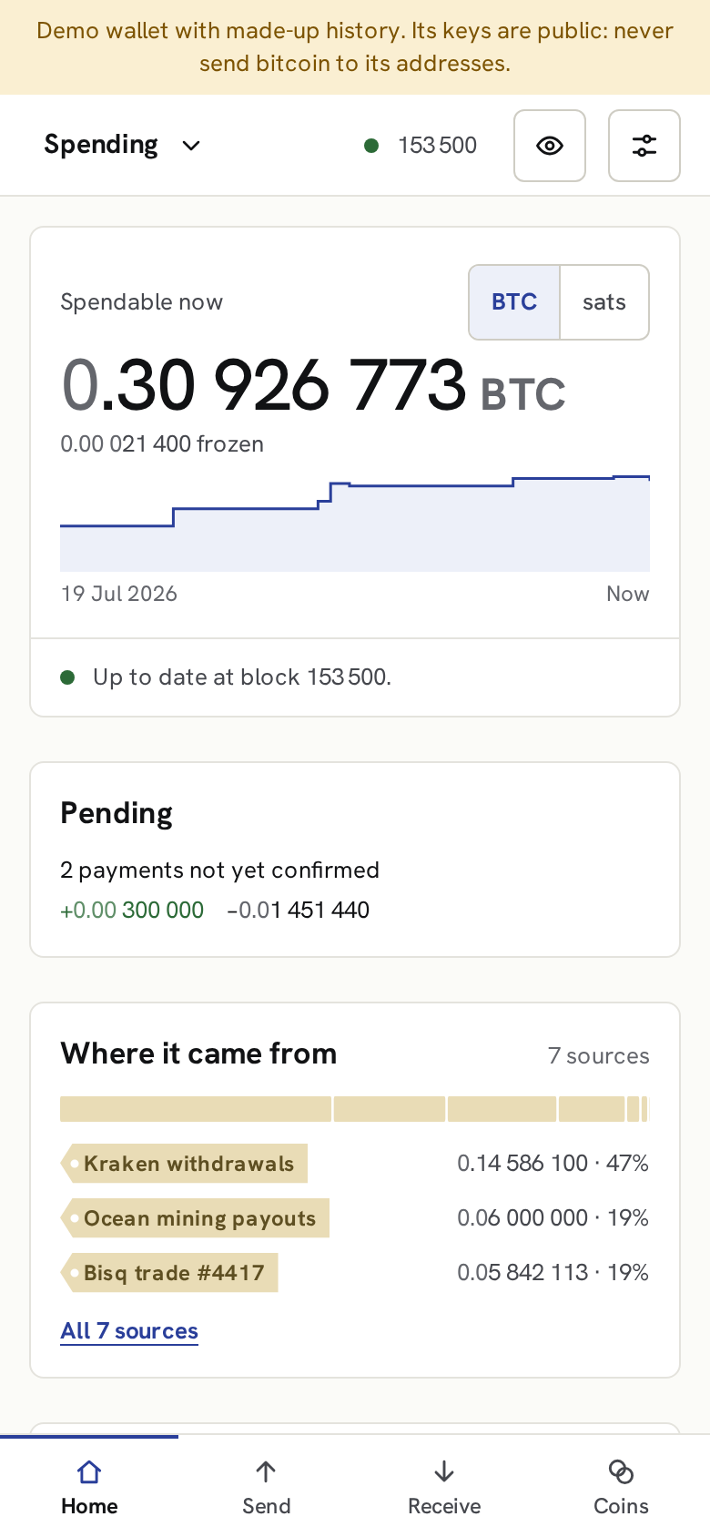 Unbeholden Wallet: a watch-only Bitcoin wallet in your browser